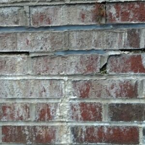 Cracked, Damaged Mortar
