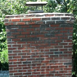 Tuckpointed Chimney Brick