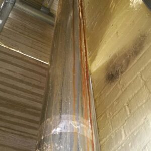 Rust Running Down Woodstove Flue