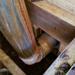 Rusted Woodstove Flue