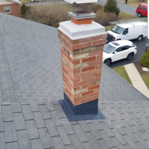 Thin Chimney With New Cap and Crown