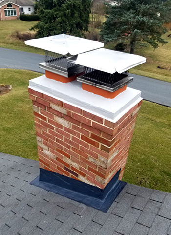 Repaired Chimney With New Cap