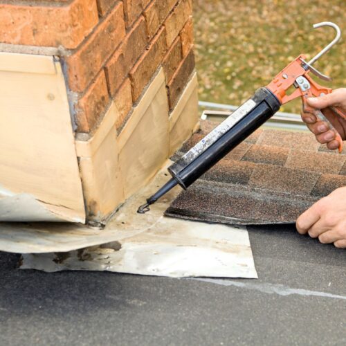 chimney faulty flashing repair