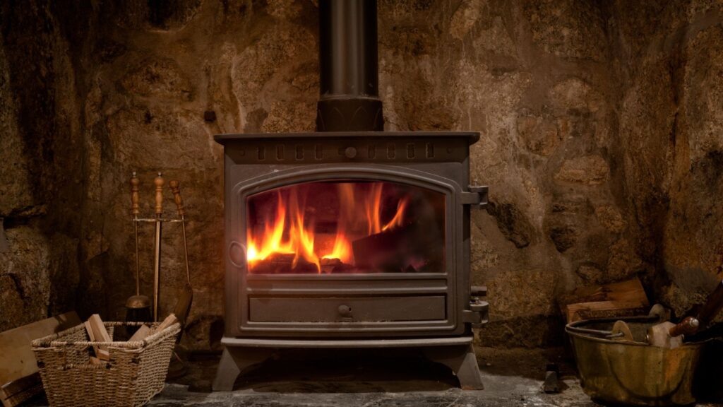 wood-burning stove