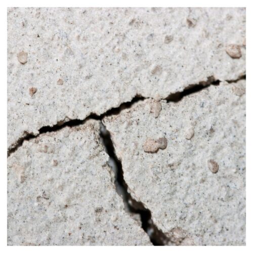cracked mortar