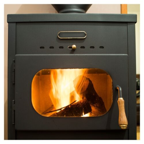 wood burning in stove