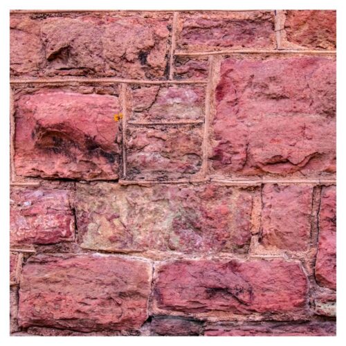 close-up of tuckpointing