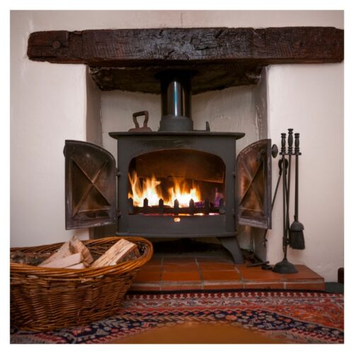 wood-burning stove