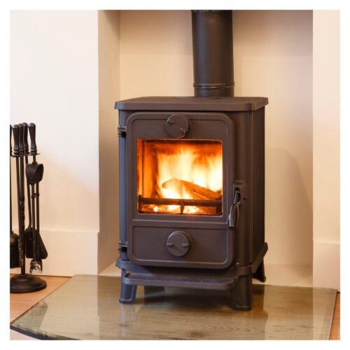 stylish wood-burning stove