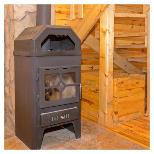 wood-burning stove