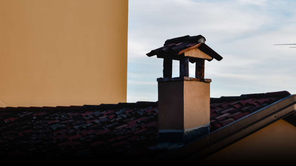 chimney roof header