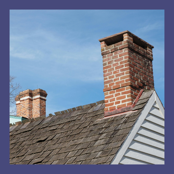 image of a damaged chimney