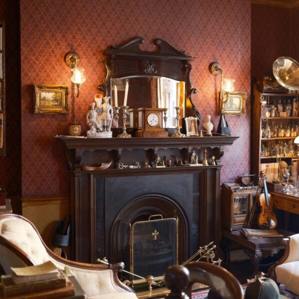 fireplace in house