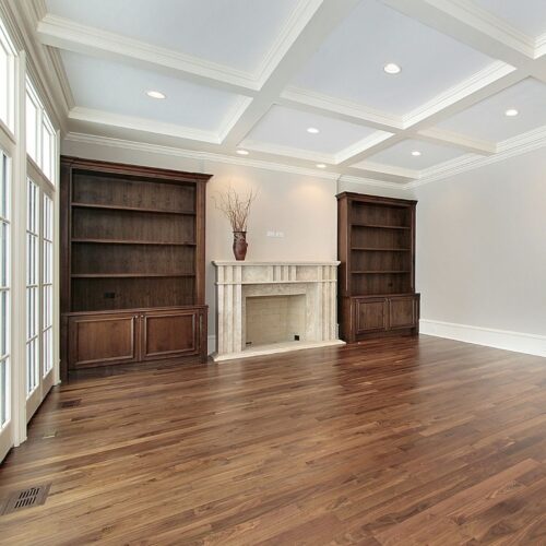 fireplace in living room