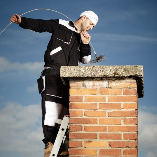 Professional chimney sweep