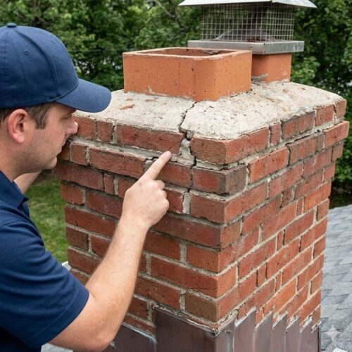 Professional chimney inspection